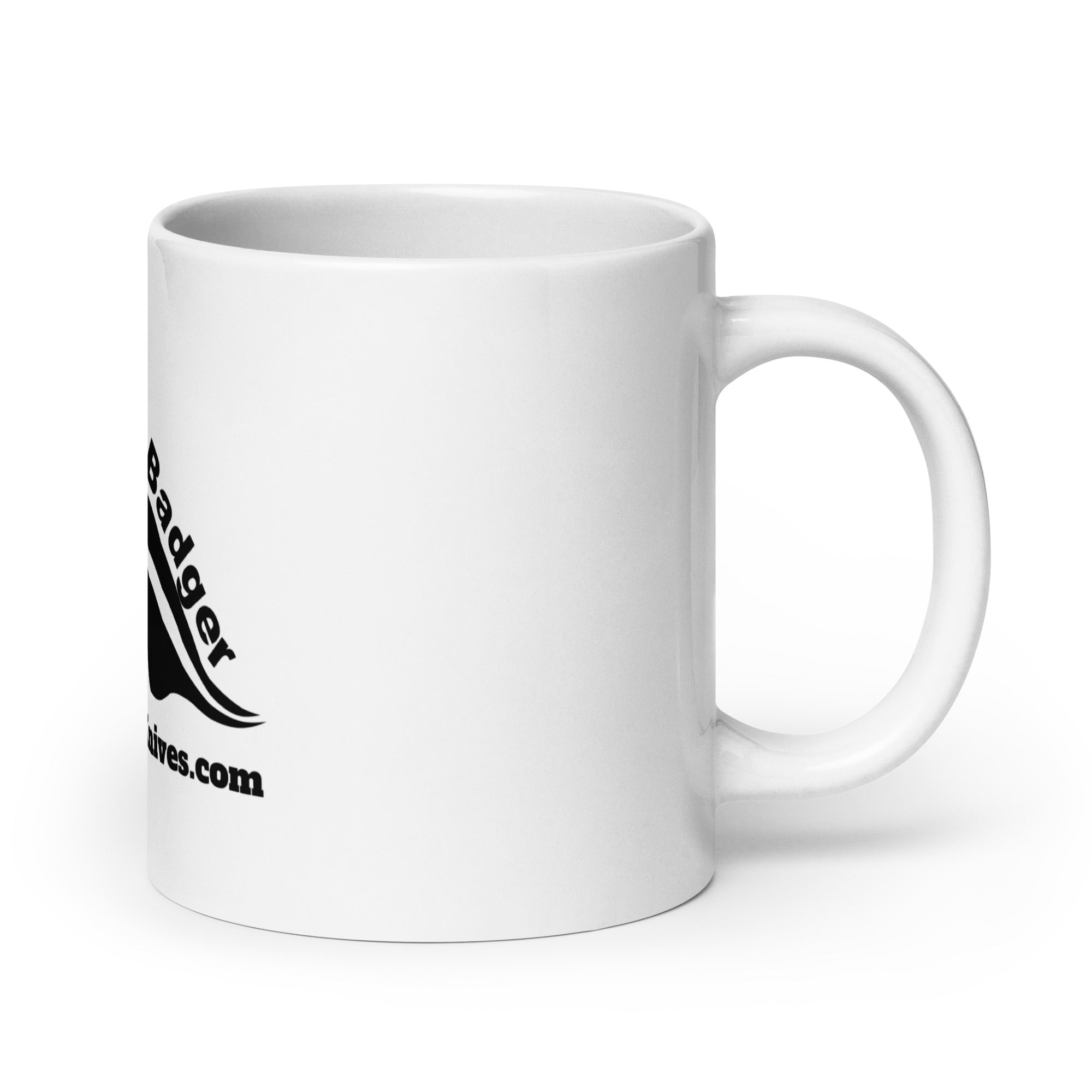 Honey Badger White Glossy Coffee Mug - Honey Badger Knives - 7530297_16586