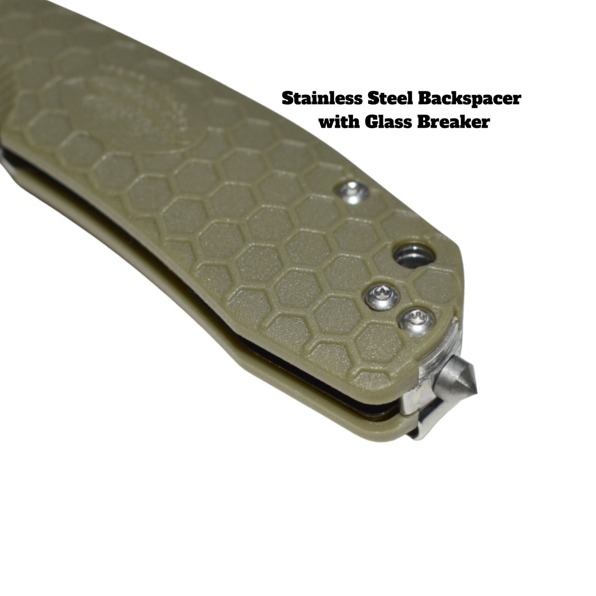 Large Rescue Knife with Glass Breaker - 8Cr13MoV Steel - Honey Badger Knives- HB1754
