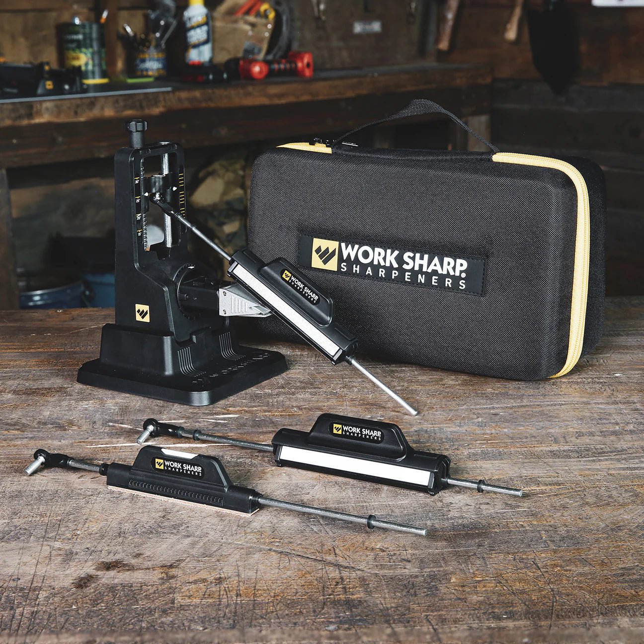 Work Sharp Precision Adjust Knife Sharpener - Elite - Honey Badger Knives - WSBCHPAJ - ELT