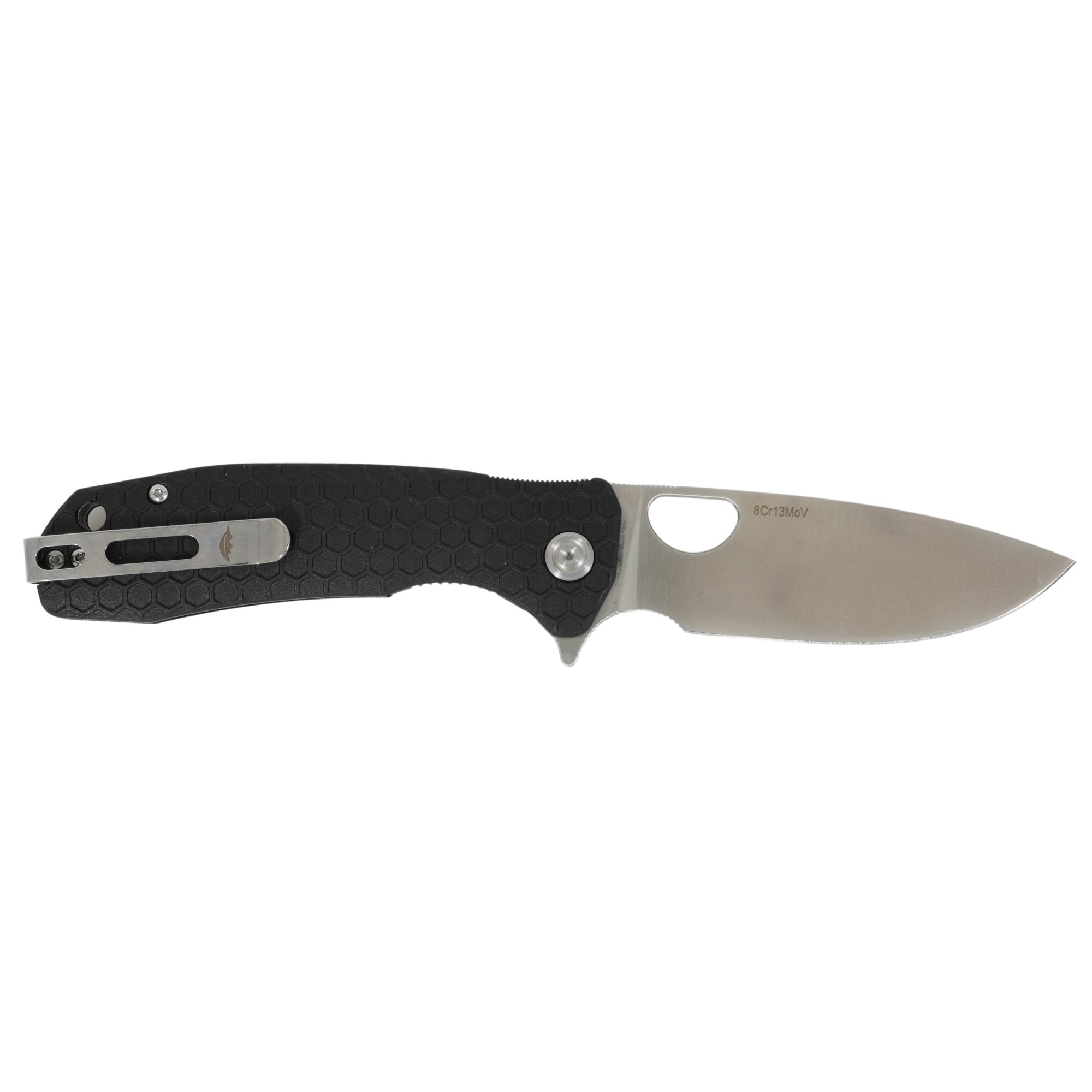 Large Drop Point Knife - 8Cr13MoV Steel - Honey Badger Knives - HB1001