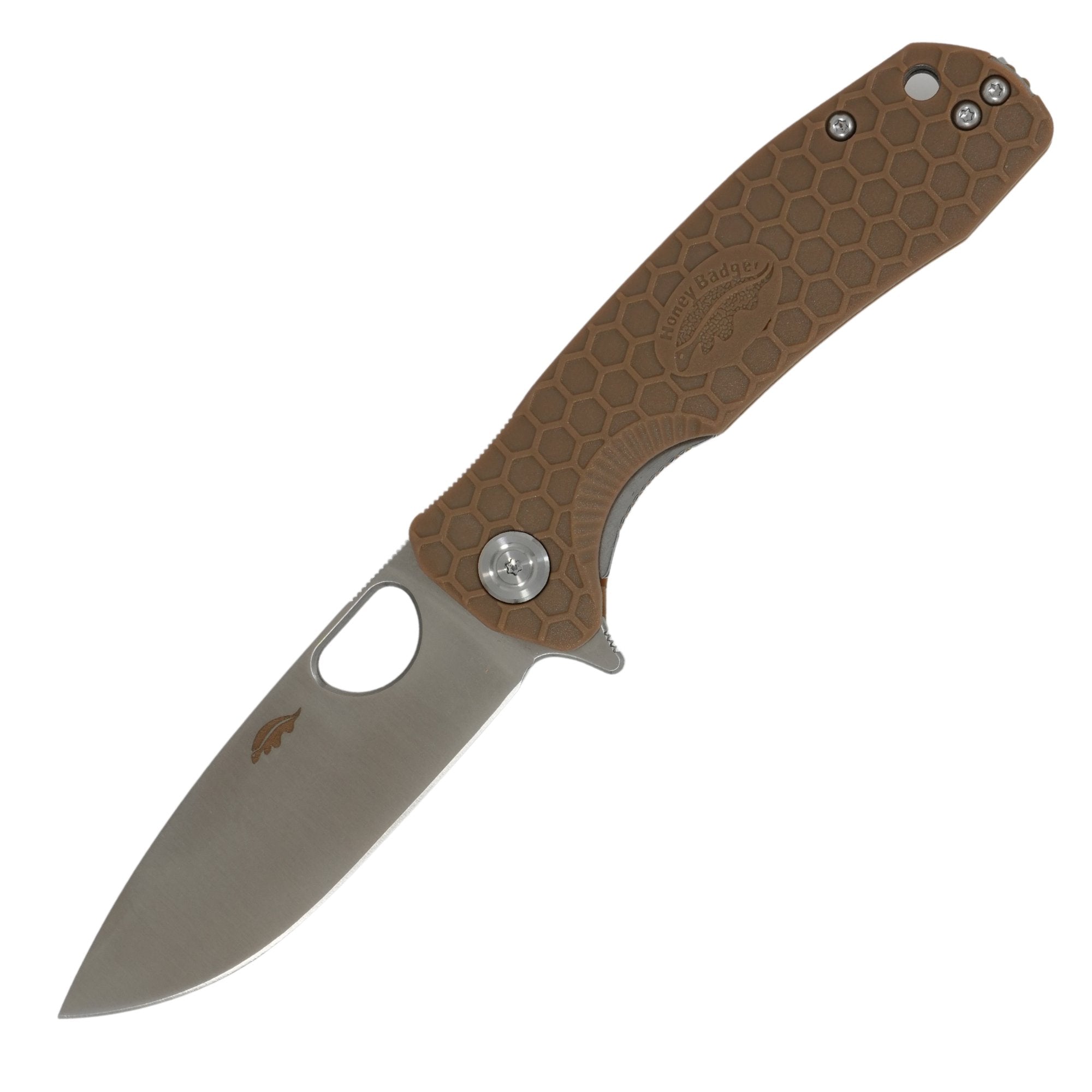 Large Drop Point Knife - D2 Steel - Dealer - Honey Badger Knives - HB1010