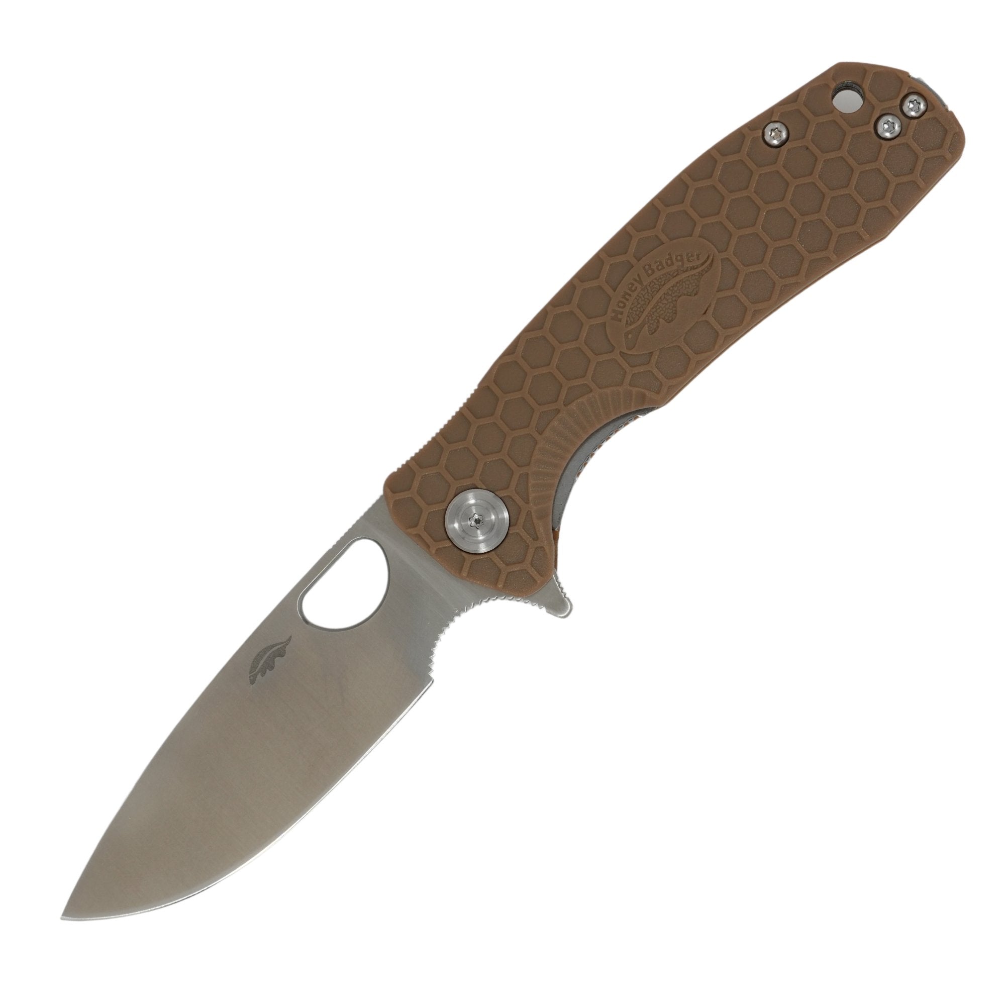 Medium Drop Point Knife - 8Cr13MoV Steel - Honey Badger Knives - HB1012