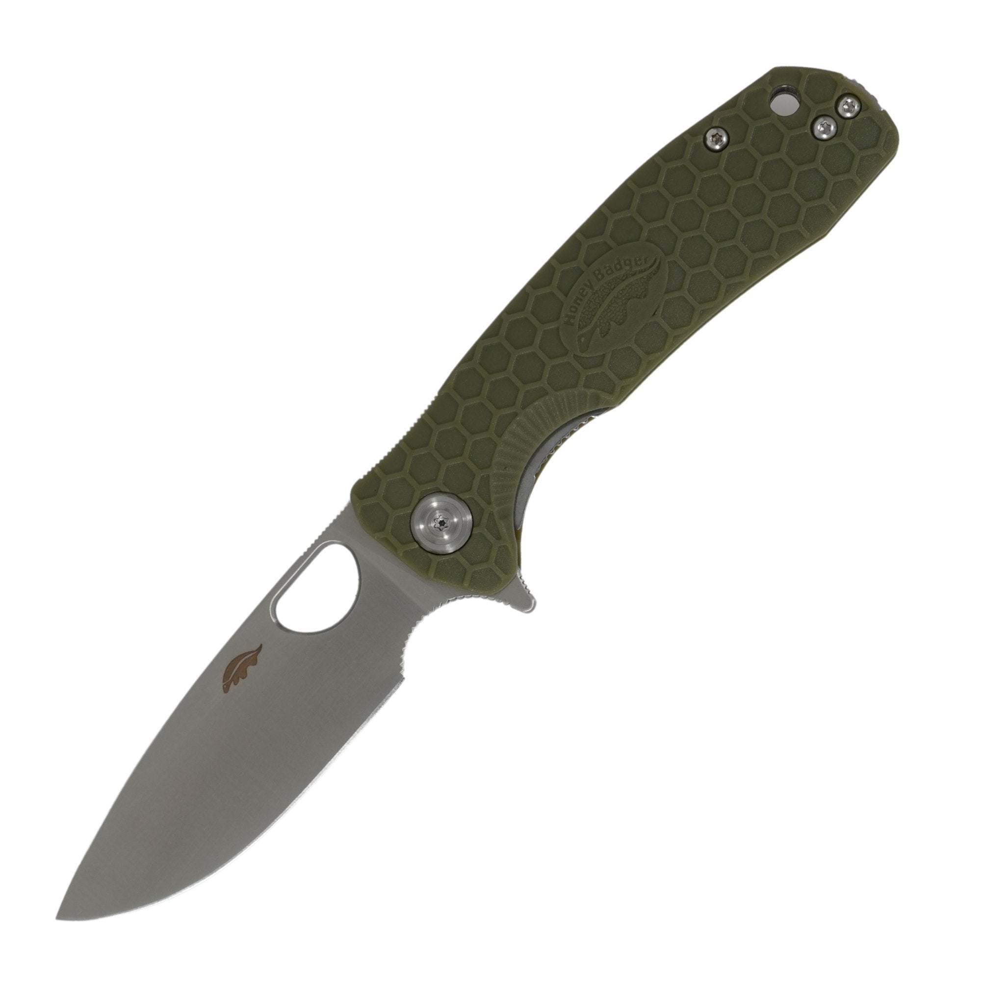 Medium Drop Point Knife - 8Cr13MoV Steel - Honey Badger Knives - HB1013