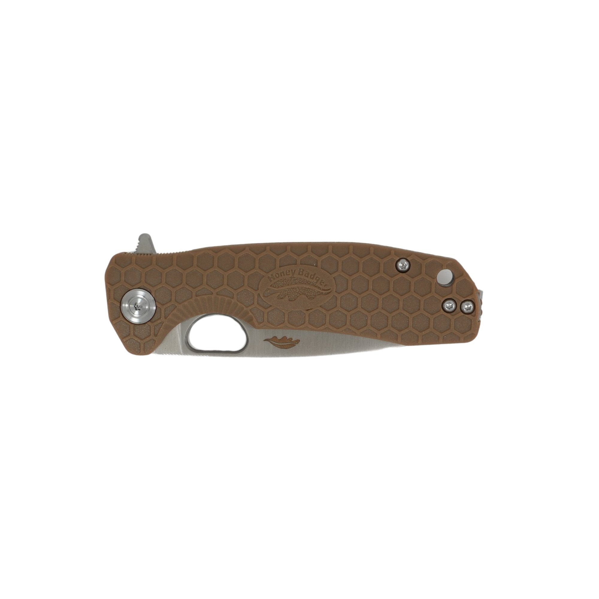 Medium Drop Point Knife - D2 Steel - Honey Badger Knives - HB1015