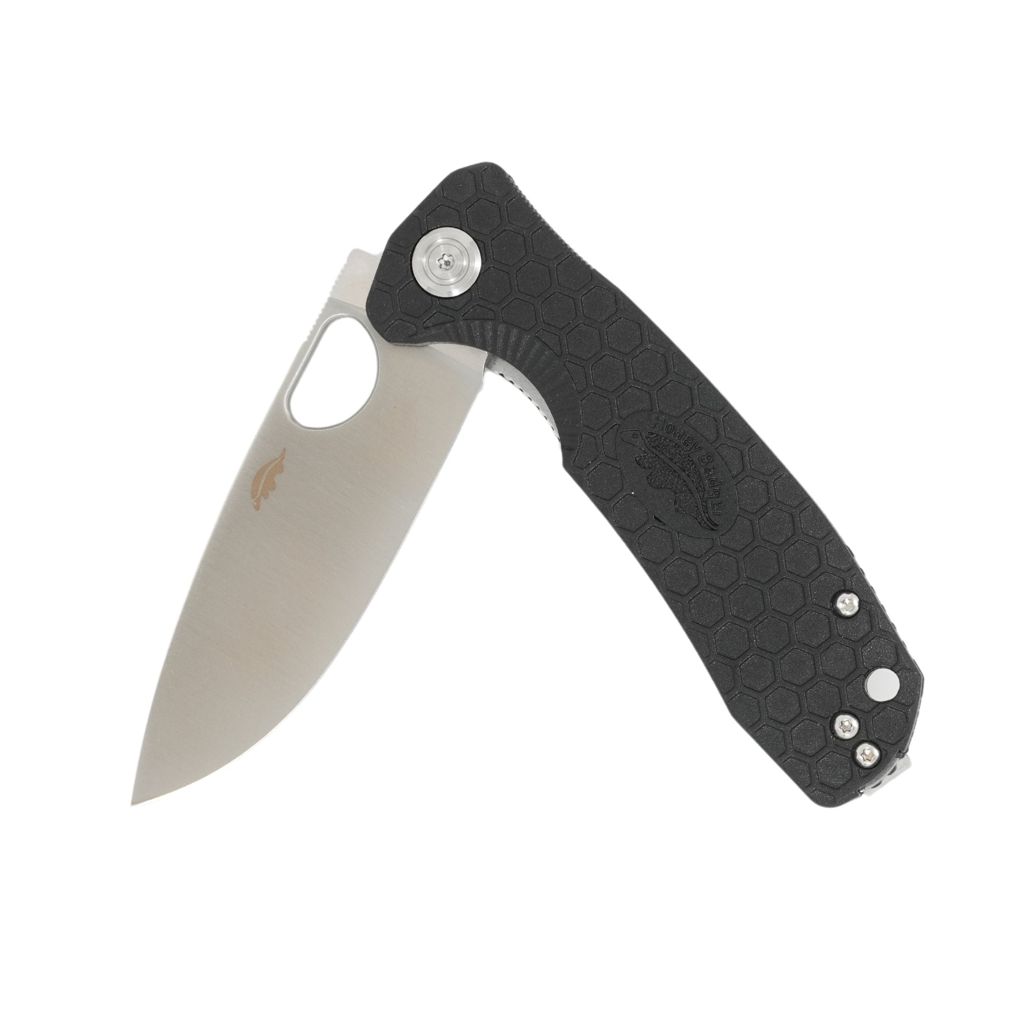 Medium Drop Point Knife - D2 Steel - Honey Badger Knives - HB1016