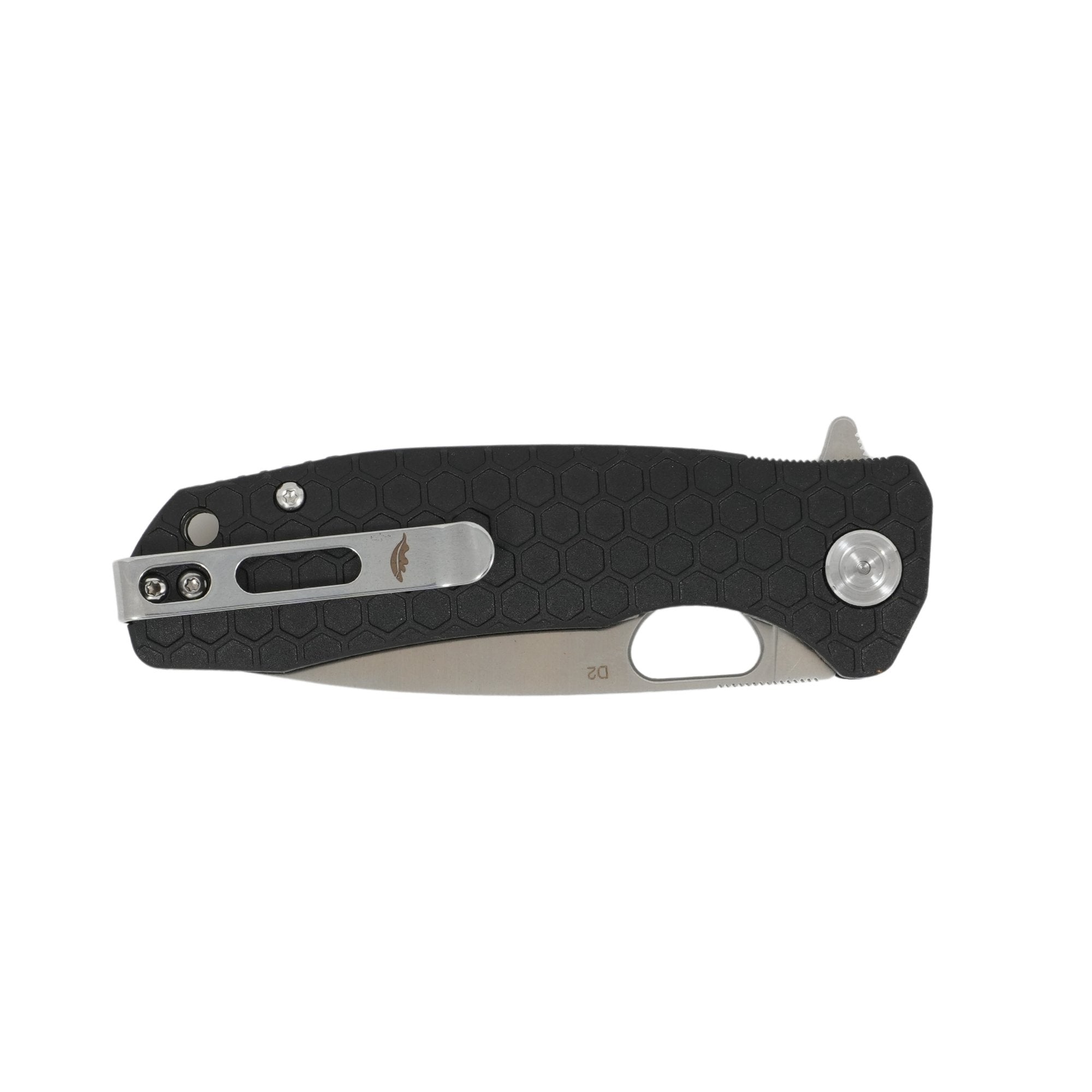 Medium Drop Point Knife - D2 Steel - Honey Badger Knives - HB1016