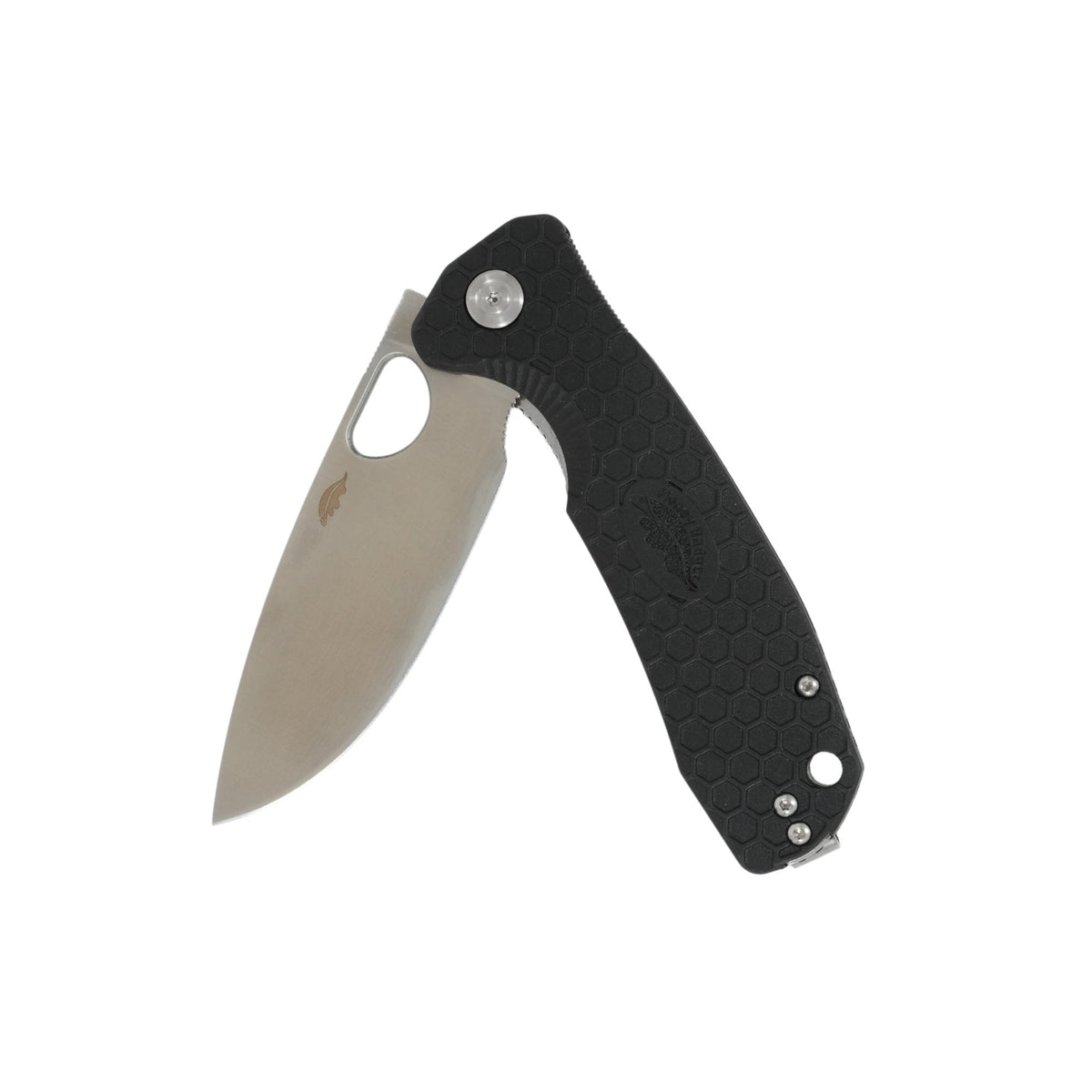 Small Ringed Knife Small Drop Point Knife - 8Cr13MoV Steel – Honey Badger Knives