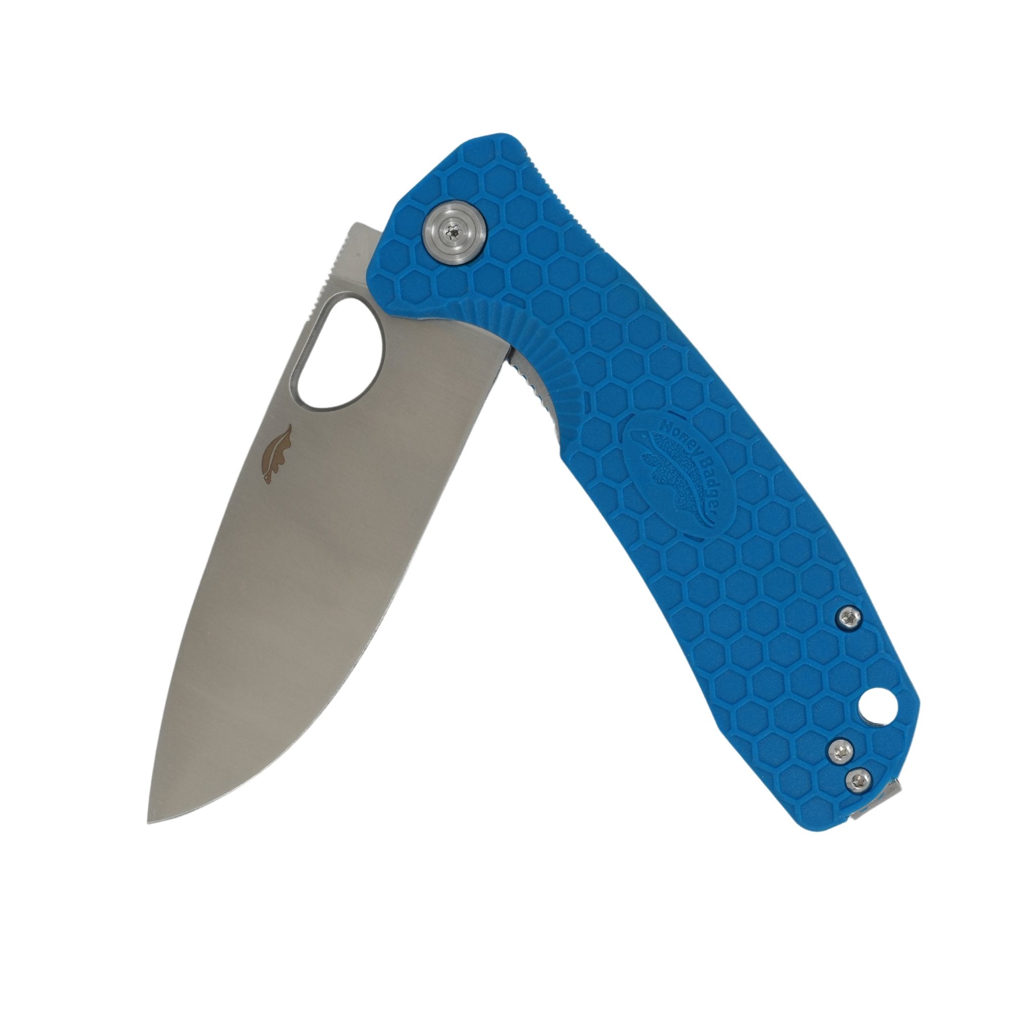 Medium Drop Point Knife - D2 Steel - Honey Badger Knives - HB1058