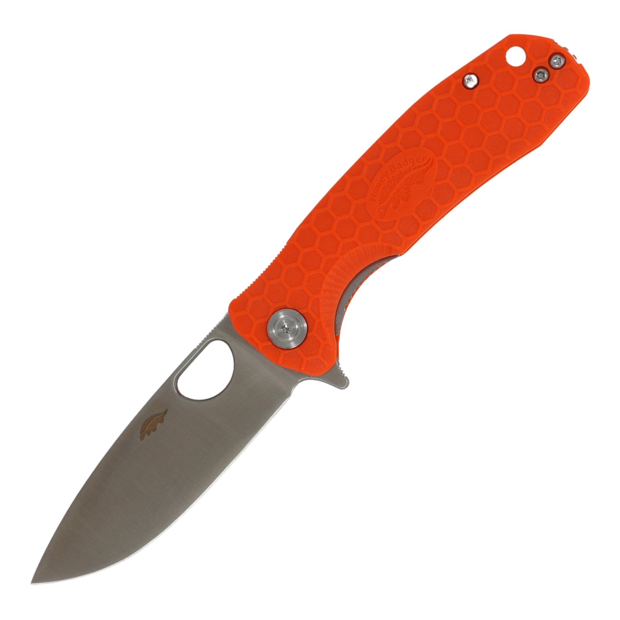 Medium Drop Point Knife - D2 Steel - Honey Badger Knives - HB1060