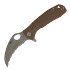 Large Claw Serrated Knife - 8Cr13MoV Steel - Honey Badger Knives - HB1112