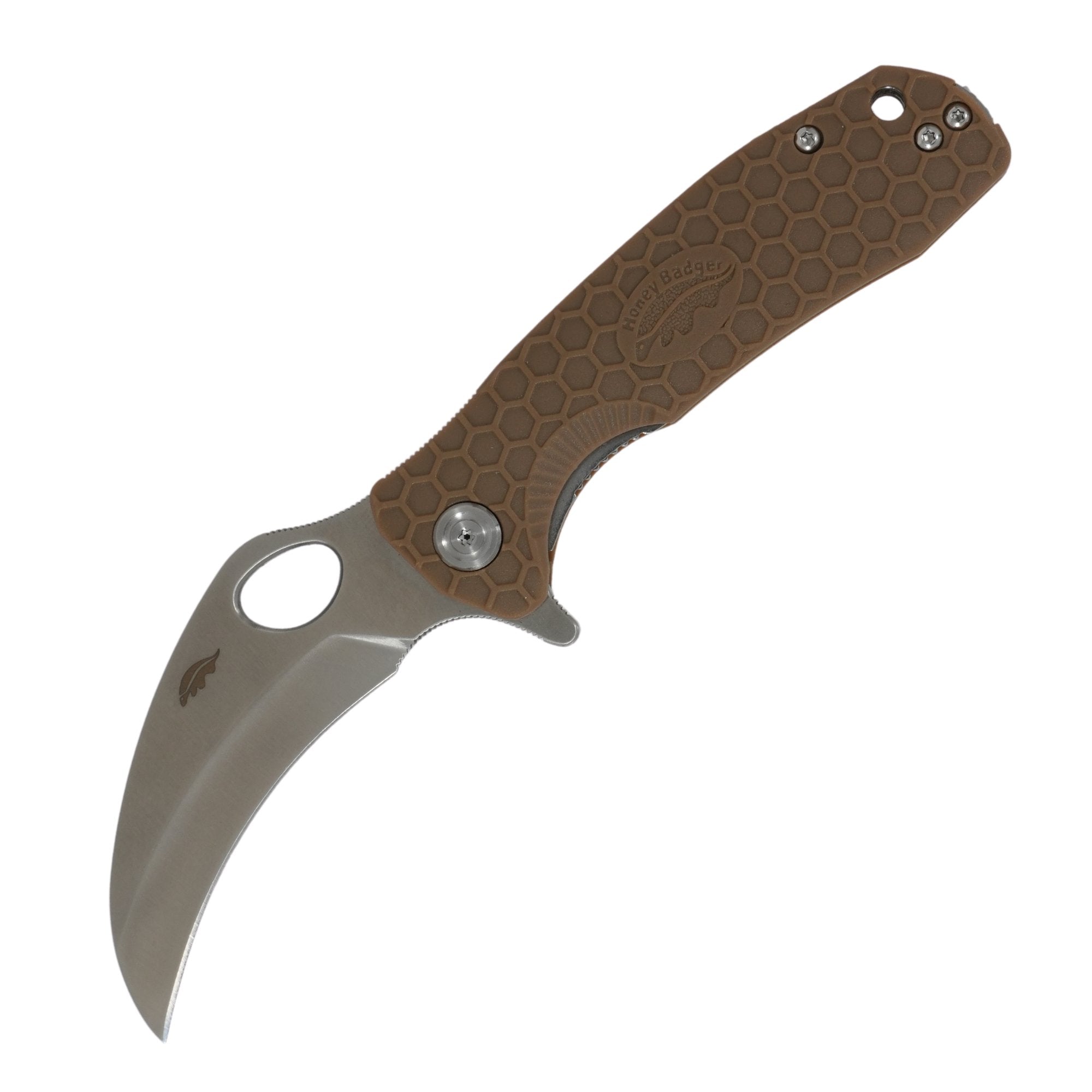 Medium Claw Smooth Knife - 8Cr13MoV Steel - Honey Badger Knives - HB1122