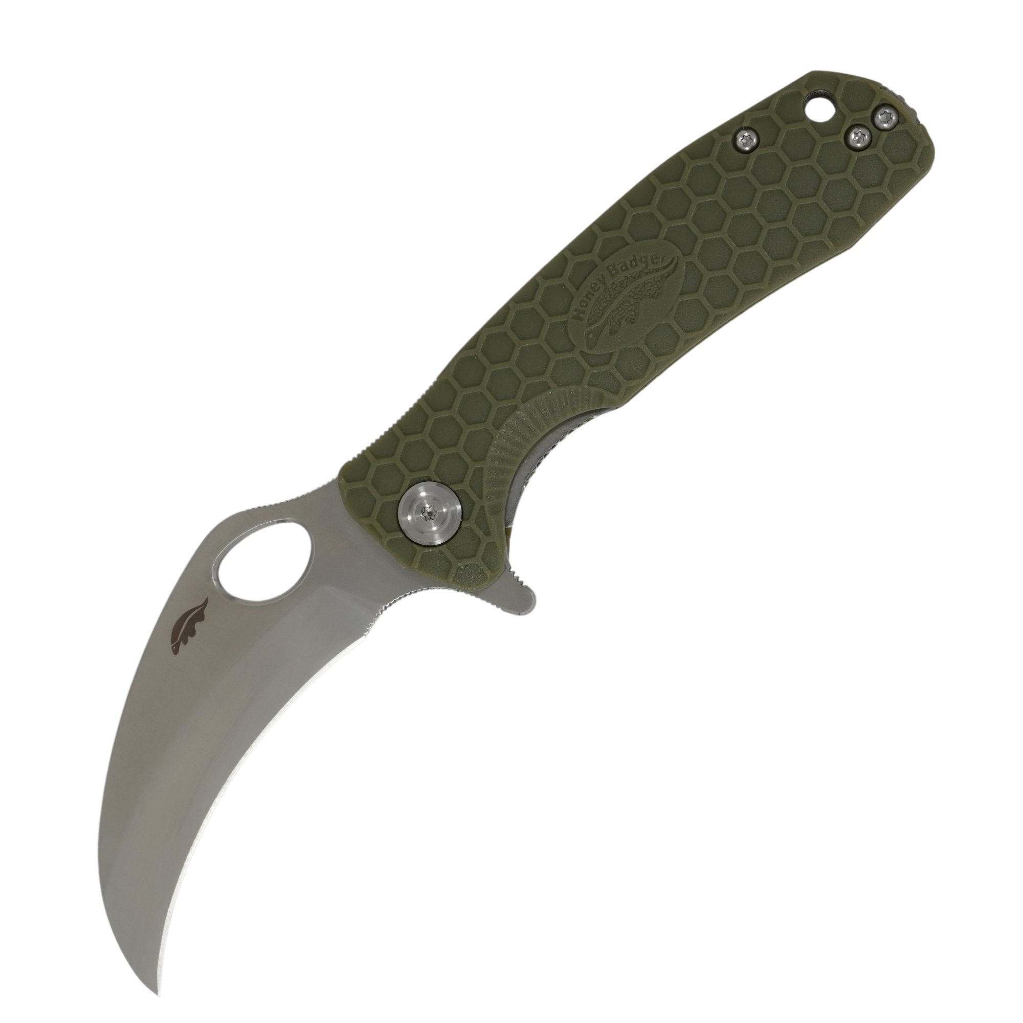 Medium Claw Smooth Knife - 8Cr13MoV Steel - Honey Badger Knives - HB1123