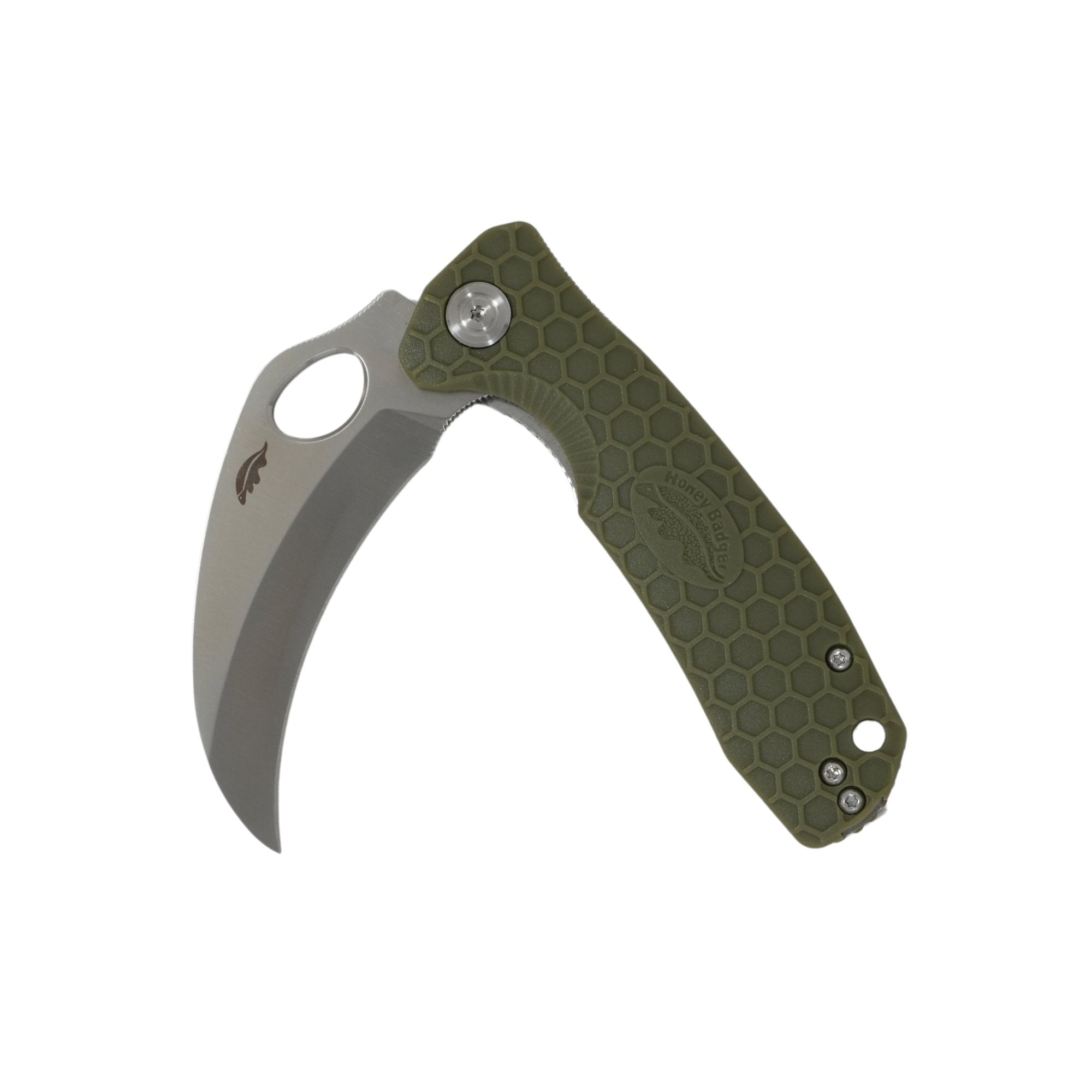 Medium Claw Smooth Knife - 8Cr13MoV Steel - Honey Badger Knives - HB1123