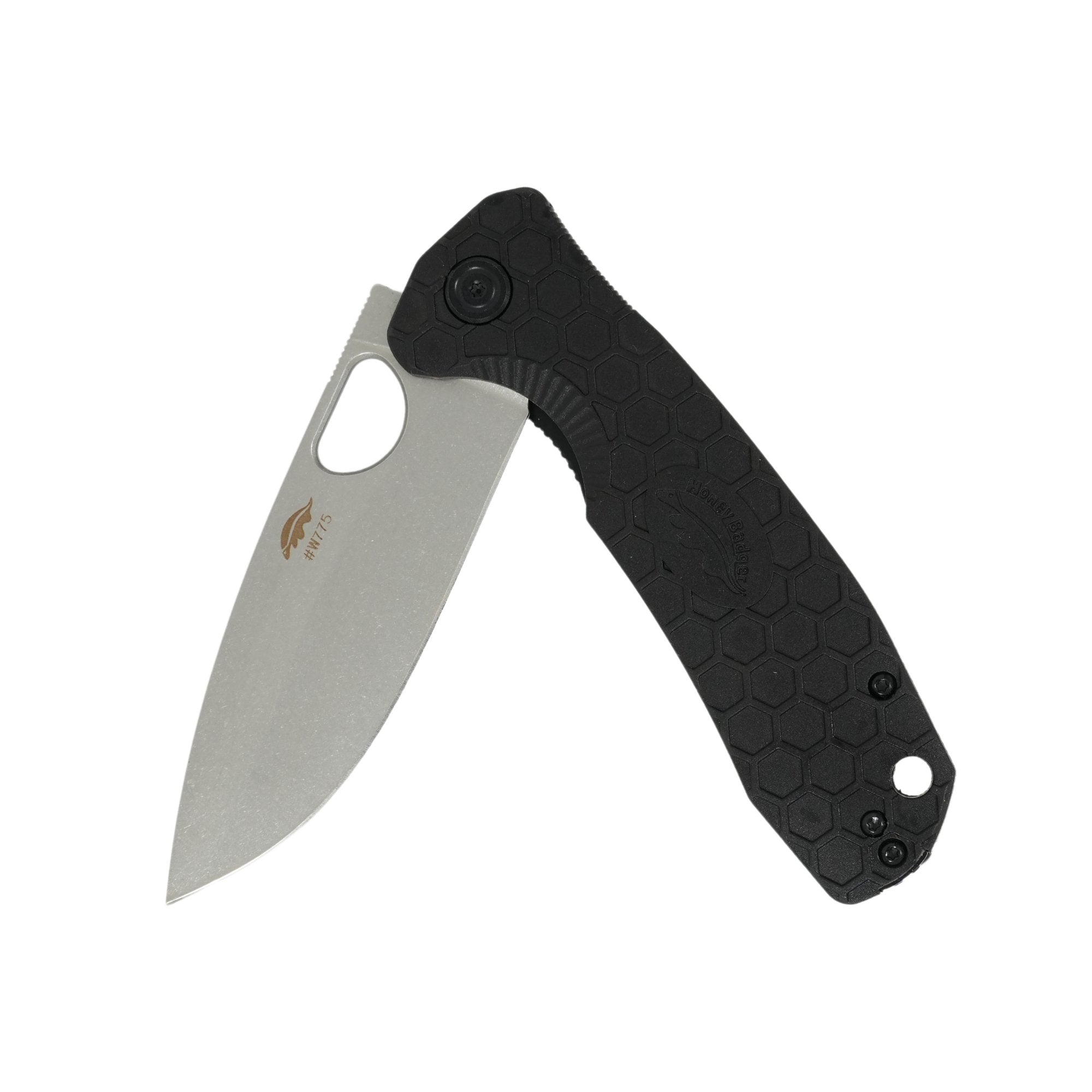 Large Drop Point Knife - D2 Steel - Limited Edition - Dealer - Honey Badger Knives - HB1286