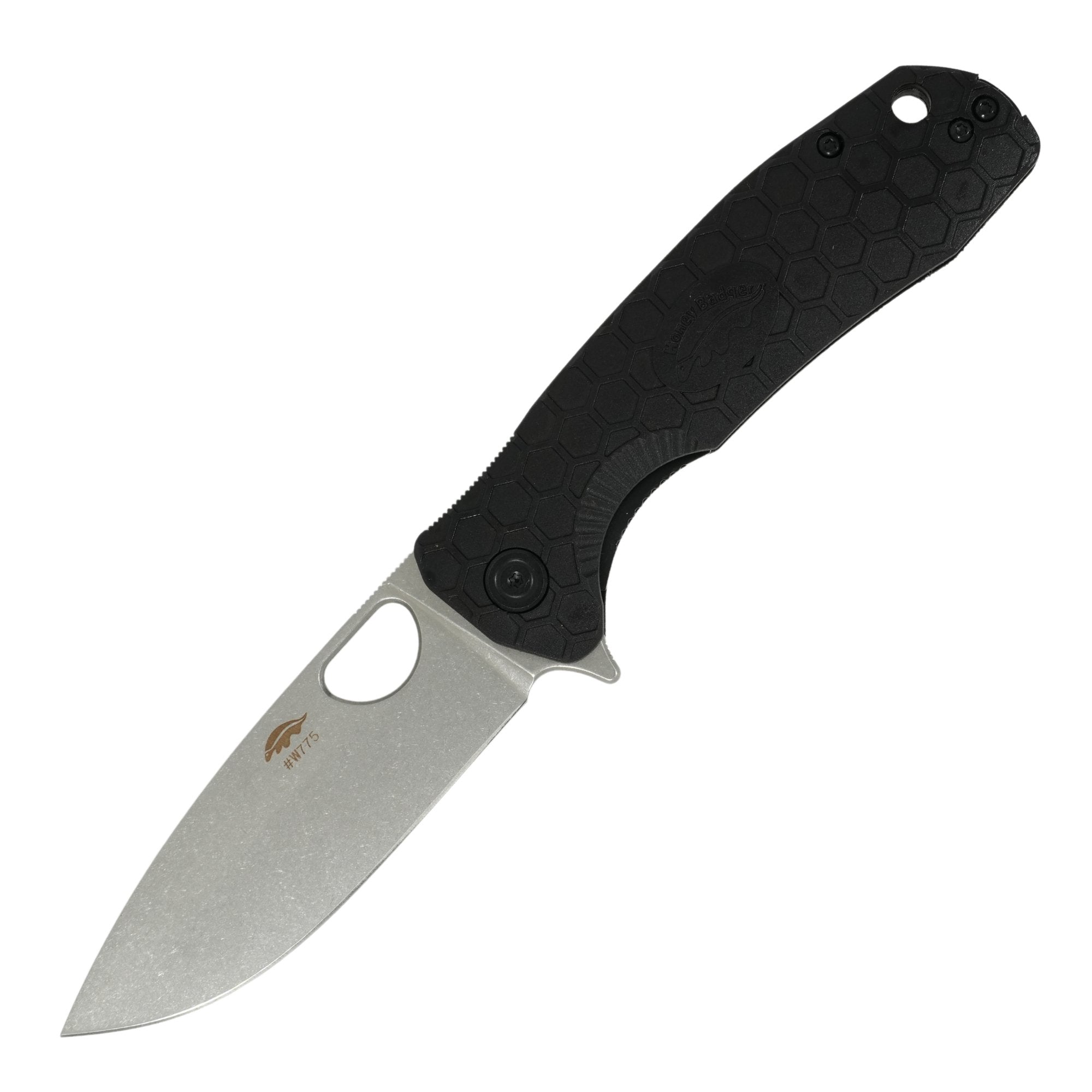 Large Drop Point Knife - D2 Steel - Limited Edition - Dealer - Honey Badger Knives - HB1286