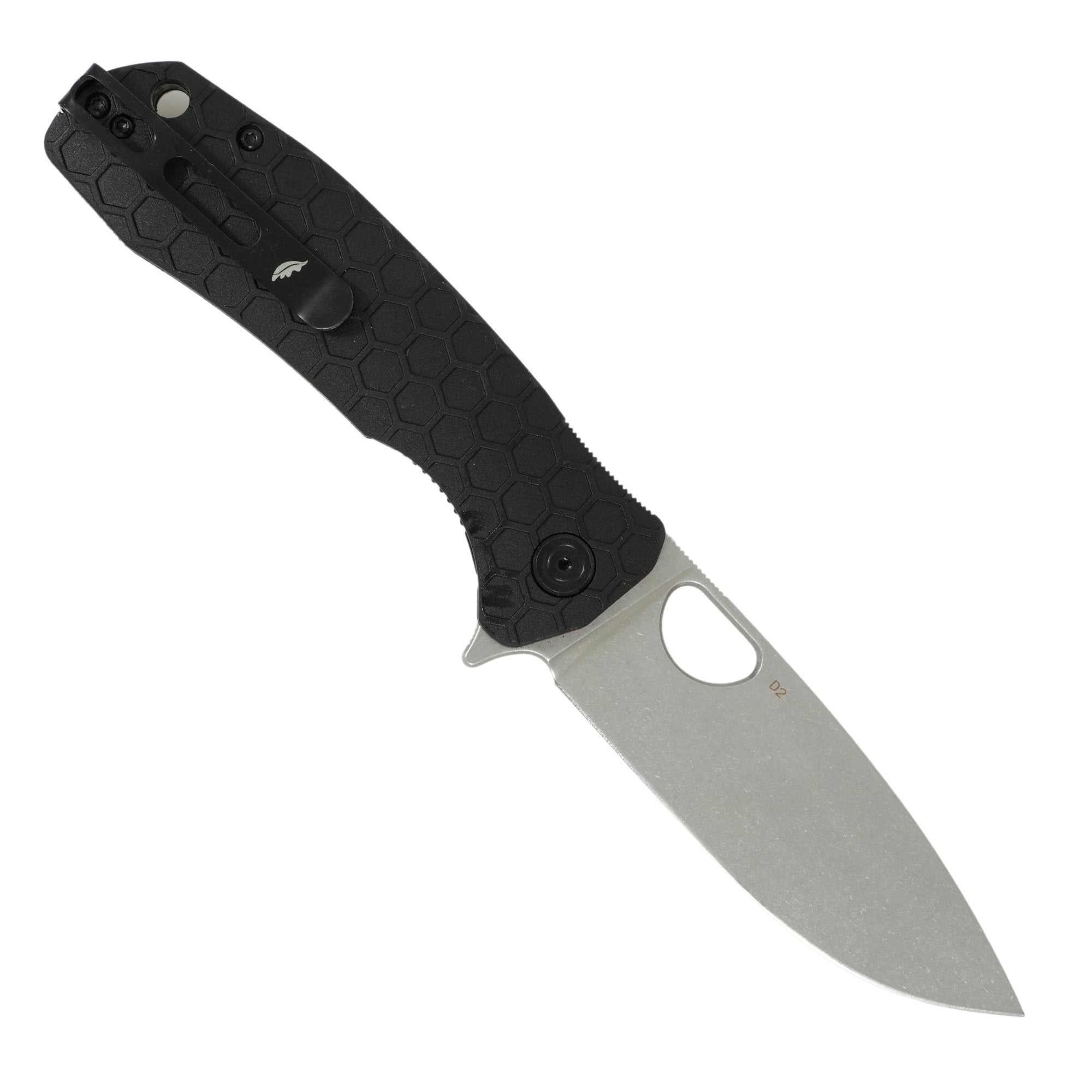 Large Drop Point Knife - D2 Steel - Limited Edition - Dealer - Honey Badger Knives - HB1286