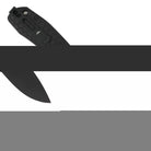 Medium Drop Point Knife - 8Cr13MoV Steel - Black Blade - Dealer - Honey Badger Knives - HB1348