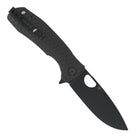 Large Drop Point Knife - D2 Steel - Black Blade - Honey Badger Knives - HB1350