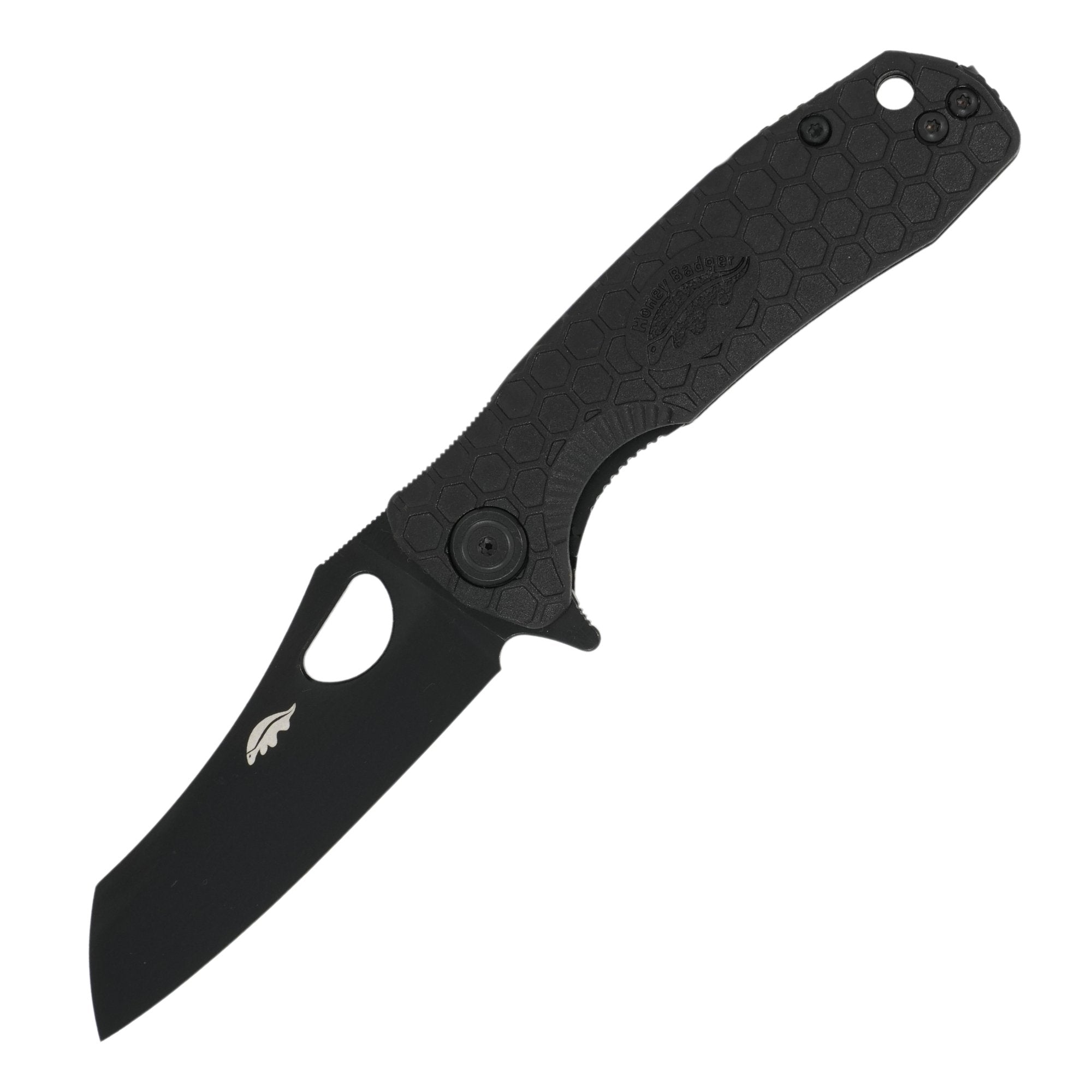 Small Wharncleaver Knife - 8Cr13MoV Steel - Black Blade - Honey Badger Knives - HB1355