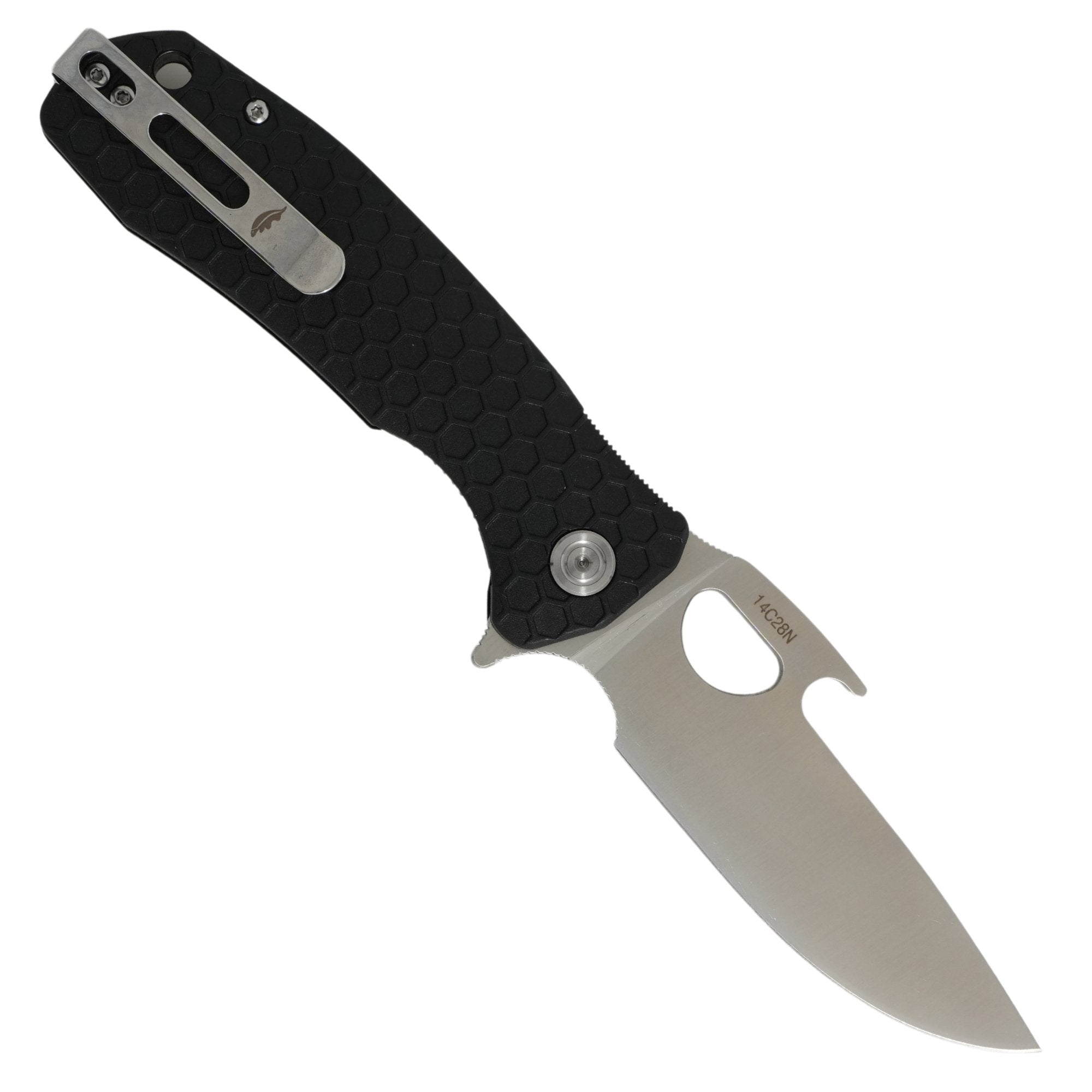 Large Opener Knife - 14C28N Steel – Honey Badger Knives