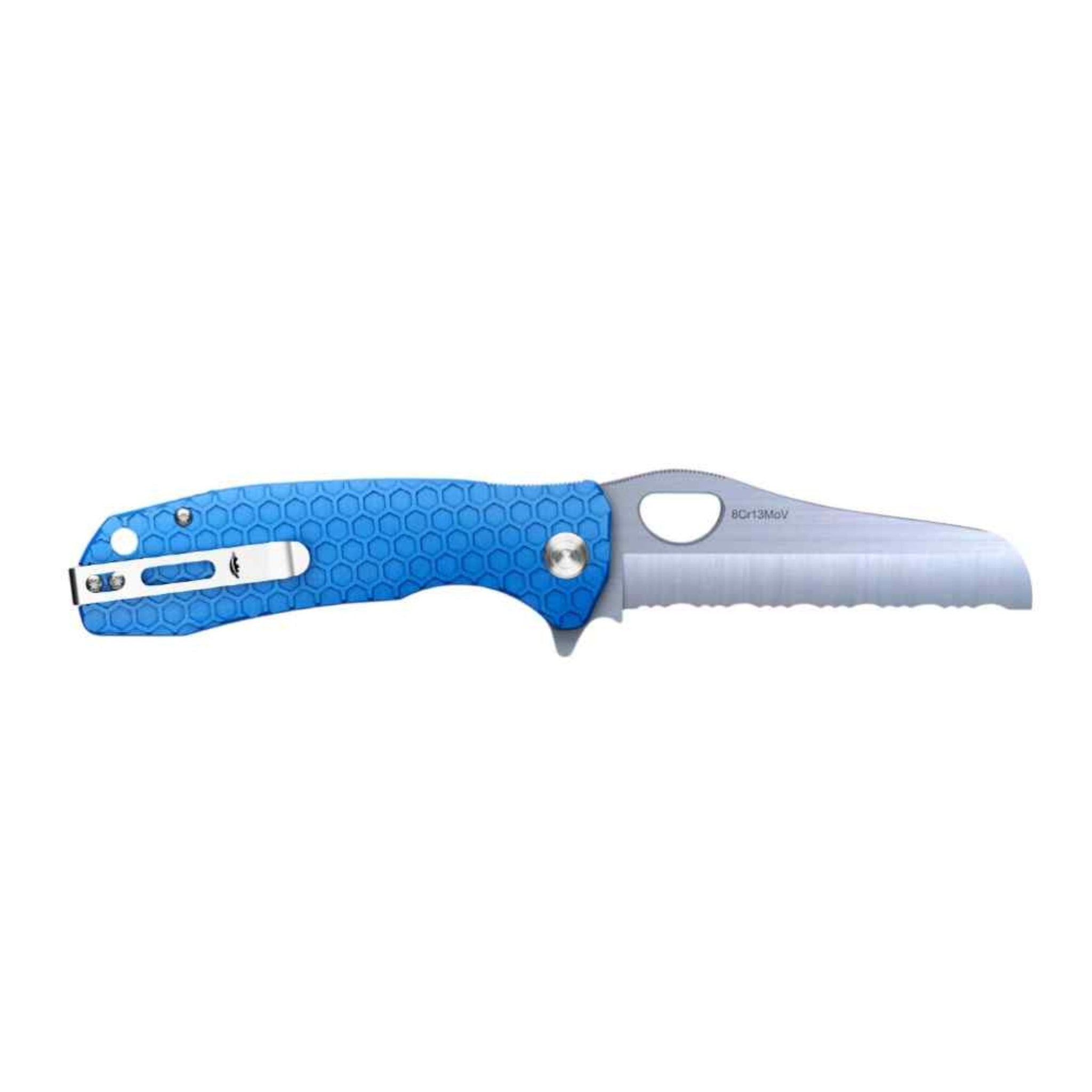 Large Rescue Knife with Glass Breaker - 8Cr13MoV Steel - Honey Badger Knives- HB1754