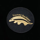 Embroidered Patch 3 1/4" Round with Velcro Hook Backing - Honey Badger Knives - HB4010