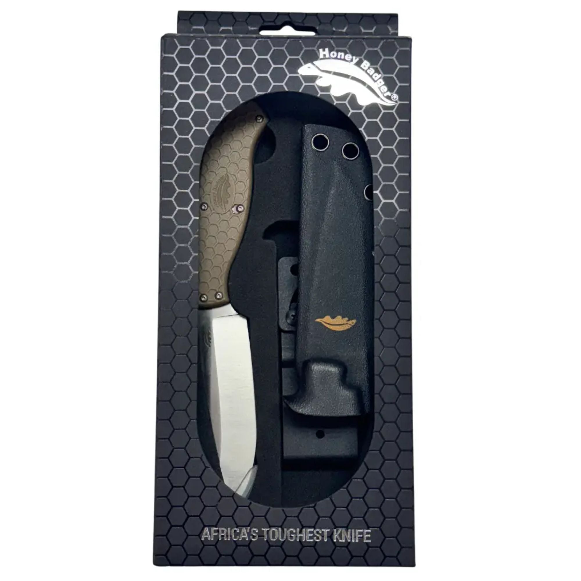 Outfitter Fixed Blade Knife with Kydex Sheath - Dealer - Honey Badger Knives - HB5305