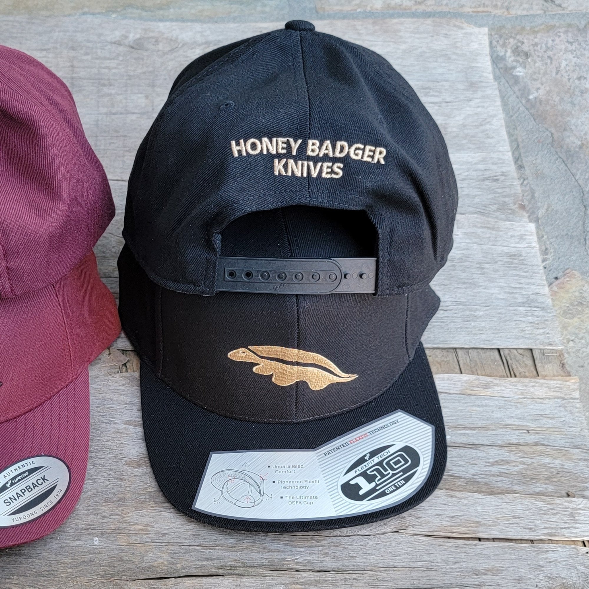 Honey Badger Logo Embroidered Cap - Honey Badger Knives - HBSWAG03