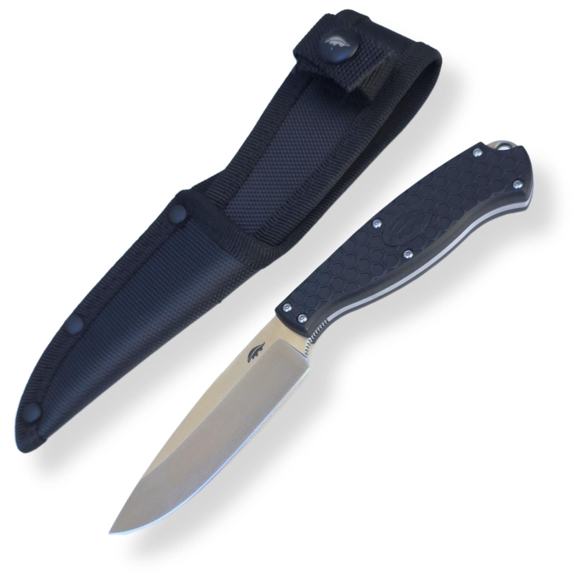 Outfitter Fixed Blade, Nylon & Kydex Sheath - Bundle - Honey Badger Knives - K - HB5301 - KY