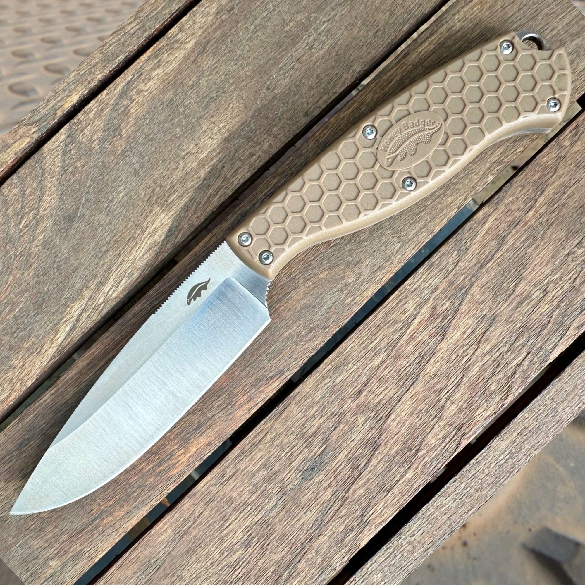 Outfitter Fixed Blade, Nylon & Kydex Sheath - Bundle - Honey Badger Knives - K - HB5302 - KY
