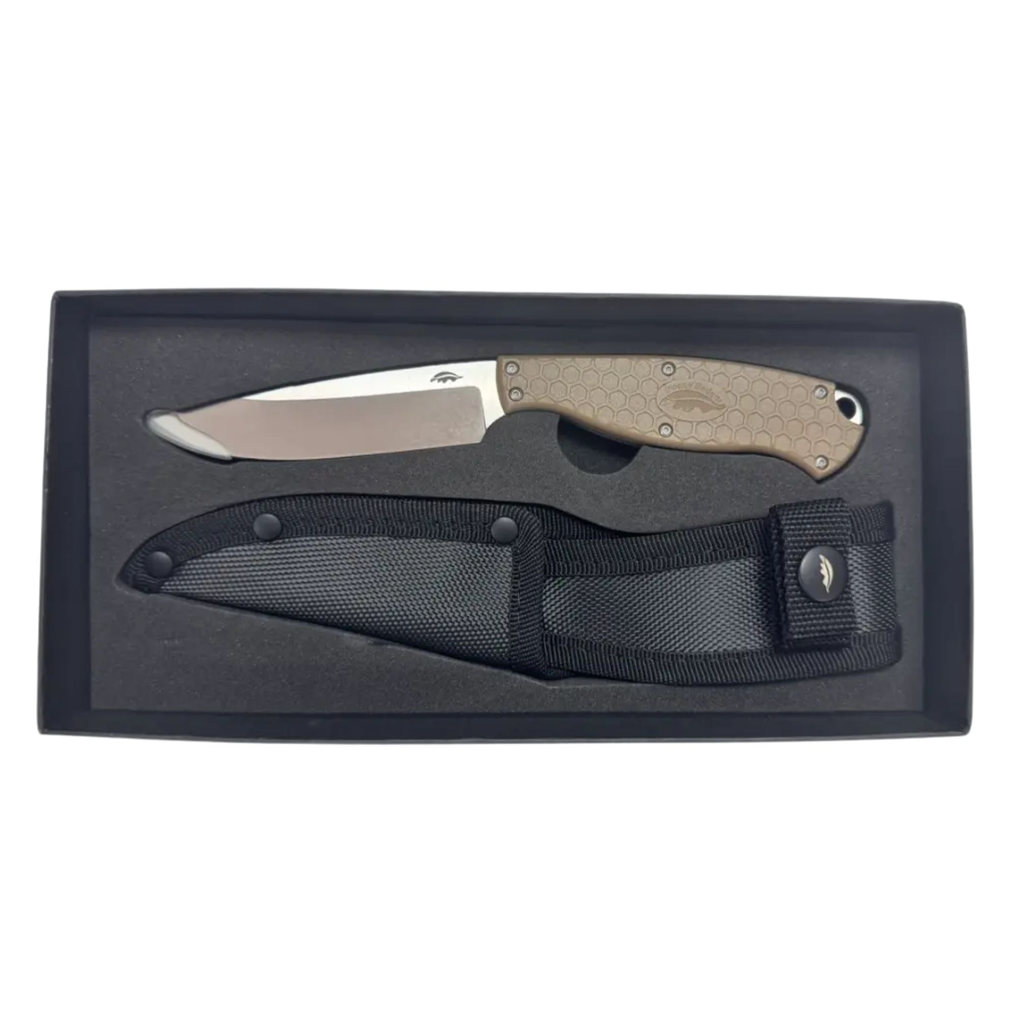 Outfitter Fixed Blade, Nylon & Kydex Sheath - Bundle - Honey Badger Knives - K - HB5302 - KY