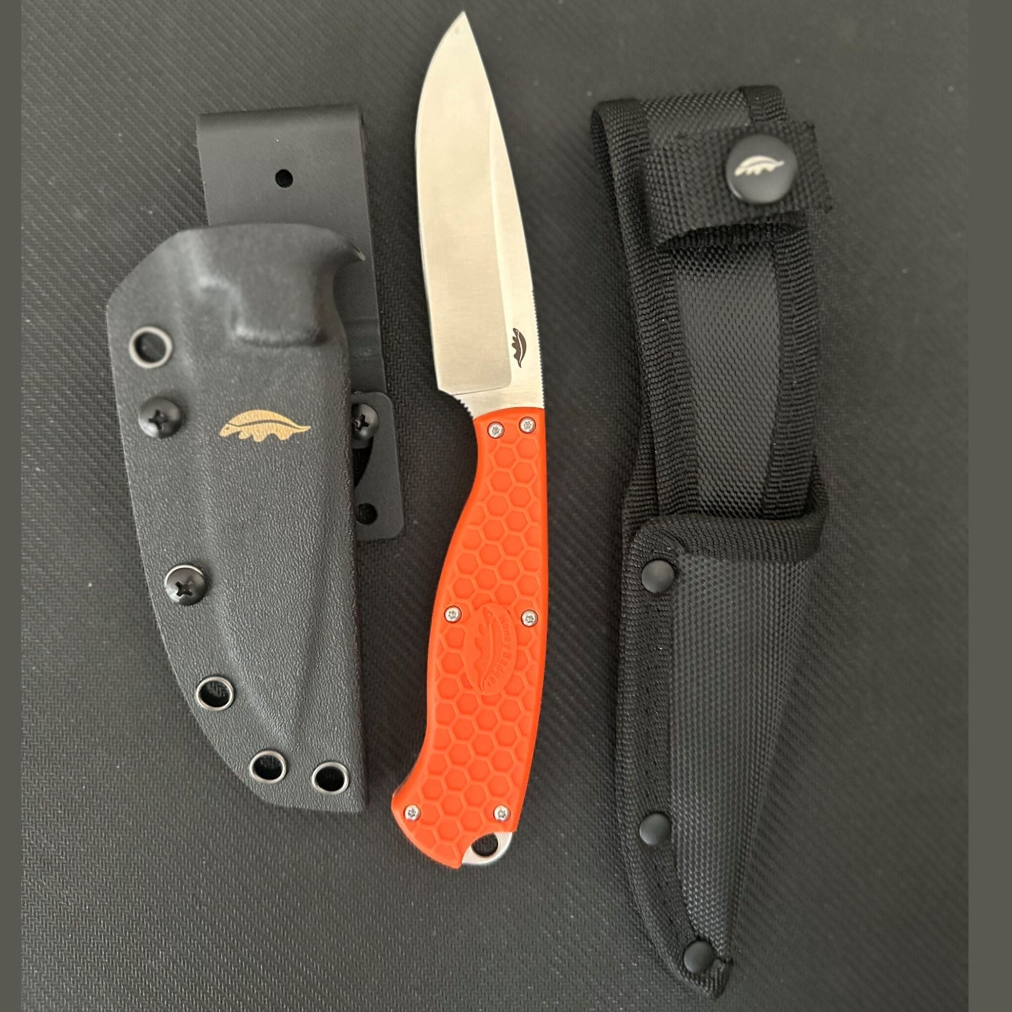 Outfitter Fixed Blade, Nylon & Kydex Sheath - Bundle - Honey Badger Knives - K - HB5303 - KY