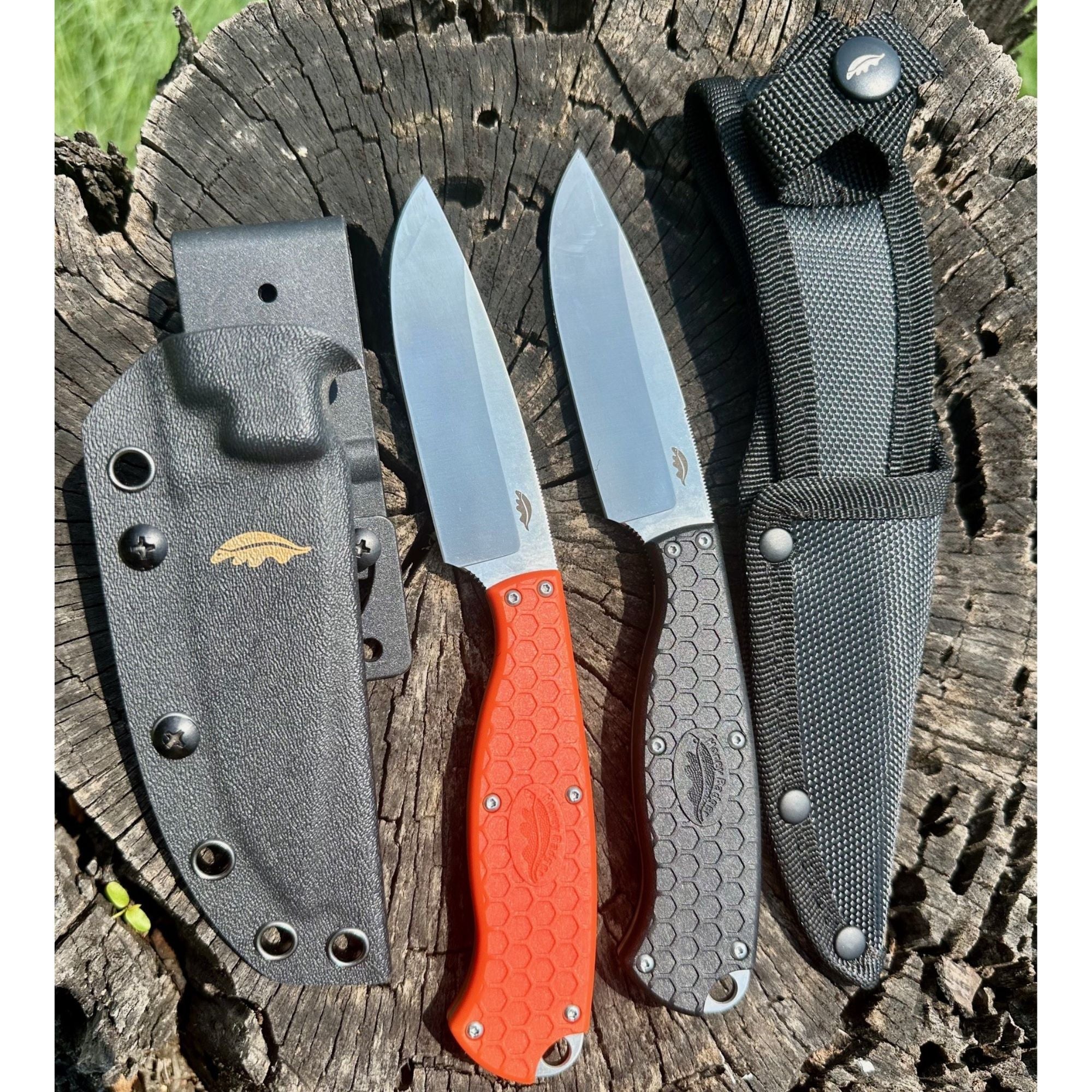 Outfitter Fixed Blade, Nylon & Kydex Sheath - Bundle - Honey Badger Knives - K - HB5303 - KY