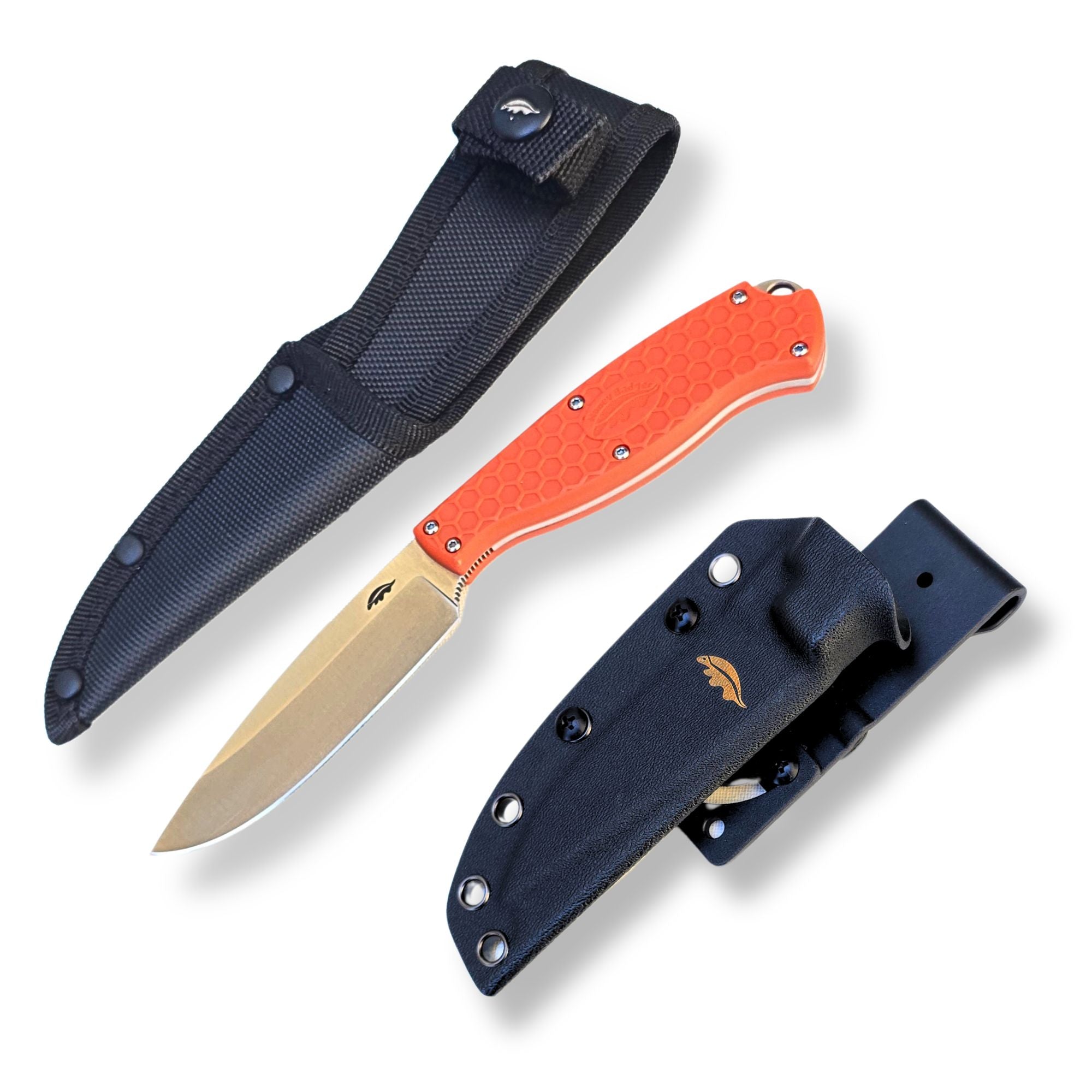 Outfitter Fixed Blade, Nylon & Kydex Sheath - Bundle - Honey Badger Knives - K - HB5303 - KY