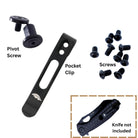 Black Screws & Clip Upgrade Kit - Honey Badger Knives - K - SCRWS - BLK - S